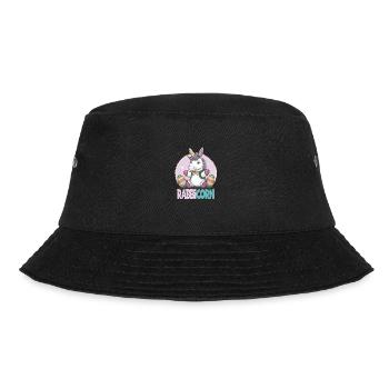 Niedliches Rabbicorn Einhorn Ostern für Kinder - Bucket Hat - Schwarz - Vorne - Lela (165cm)