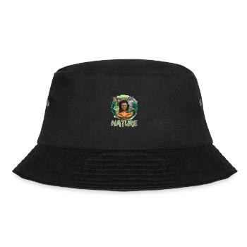 Natur Wolf Eule Schildkröte Frau für - Bucket Hat - Schwarz - Vorne - Lela (165cm)