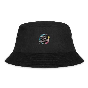 Don't Stop Believing Bunte Spritzer Motivierend - Bucket Hat - Schwarz - Vorne - Lela (165cm)