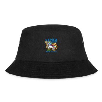 Keiner glitzert mehr wie ich für einen Einhorn - Bucket Hat - Schwarz - Vorne - Lela (165cm)