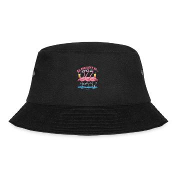 Es eskaliert eh… - Bucket Hat - Schwarz - Vorne - Lela (165cm)