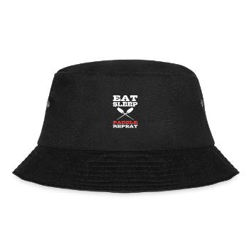 Kajak Kajakfahren Kanu Kanusport - Bucket Hat - Schwarz - Vorne - Lela (165cm)