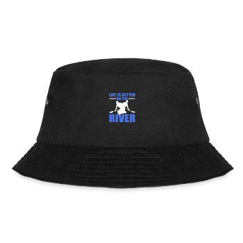 Kajak Kajakfahren Kanu Kanusport - Bucket Hat - Schwarz - Vorne - Lela (165cm)