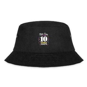 24th Birthday Ten Year of Birth Date of Birth Date of Birth - Bucket Hat - black - Front - Lela (165cm)