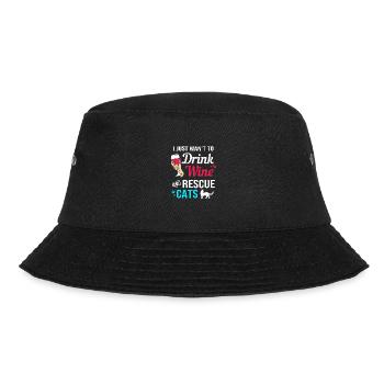 Cat Rescue Animal Rights Animal Rescue Animal Shelter - Bucket Hat - black - Front - Lela (165cm)