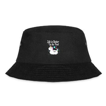 Pool Party - Bucket Hat - Schwarz - Vorne - Lela (165cm)