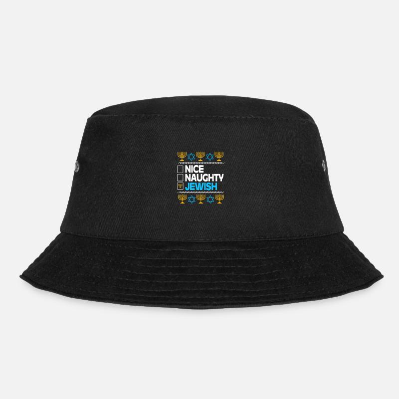 Chanukkah - Bucket Hat - Schwarz