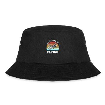 Pilot Airplane - Bucket Hat - black - Front - Lela (165cm)