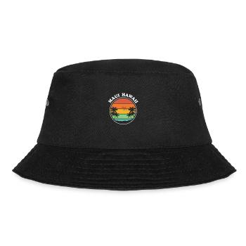 Maui Hawaii Hawaiian - Bucket Hat - Schwarz - Vorne - Lela (165cm)