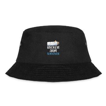 Gebrochener Arm Knochen Knochenbruch - Bucket Hat - Schwarz - Vorne - Lela (165cm)