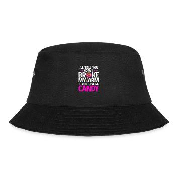 Gebrochener Arm Knochen Knochenbruch - Bucket Hat - Schwarz - Vorne - Lela (165cm)