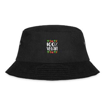Karotte Gemüse - Bucket Hat - Schwarz - Vorne - Lela (165cm)