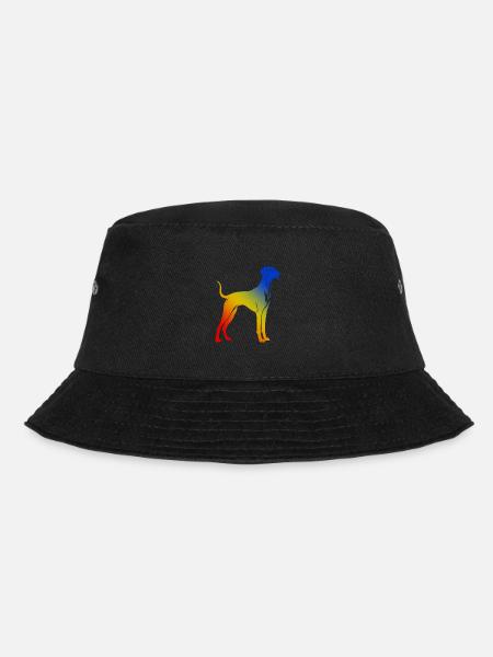 Great Dane Hund Bunt - Bucket Hat - Schwarz