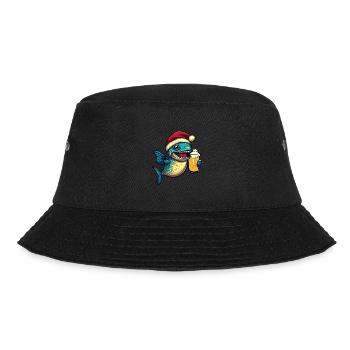 Piranha Poisson Bière Noël - Bob - noir - Devant - Lela (165cm)