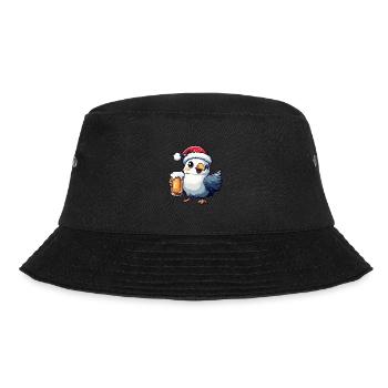 Dove Bird Beer Xmas Christmas - Bucket Hat - black - Front - Lela (165cm)