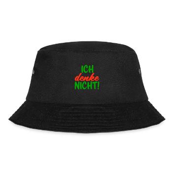 Ich denke nicht - Bucket Hat - Schwarz - Vorne - Lela (165cm)
