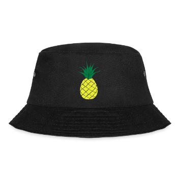 Ananas 2c - Bucket Hat - Schwarz - Vorne - Lela (165cm)