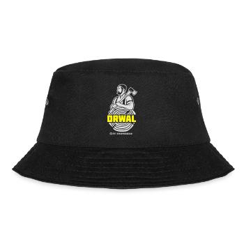 Drwal T Shirt Design Holzfäller Polen - Bucket Hat - Schwarz - Vorne - Lela (165cm)