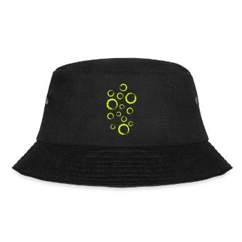 Viele Kreise Design Vektor Wasserblasen - Bucket Hat - Schwarz - Vorne - Lela (165cm)