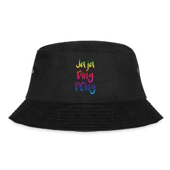 jaja ding dong - Bucket Hat - Schwarz - Vorne - Lela (165cm)