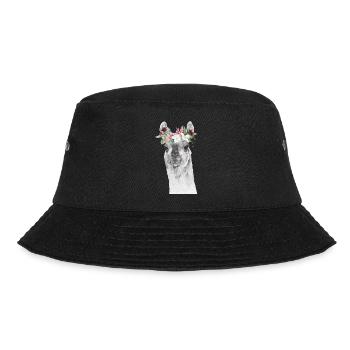 Llama - Bucket Hat - black - Front - Lela (165cm)