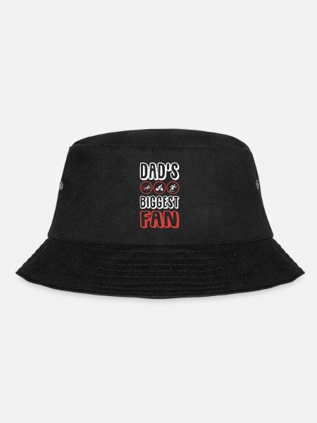 Triathlon dad spruch papa - Bucket Hat - Schwarz