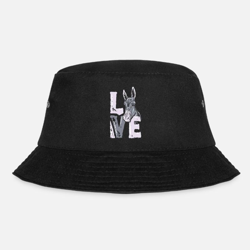 Esel - Bucket Hat - Schwarz