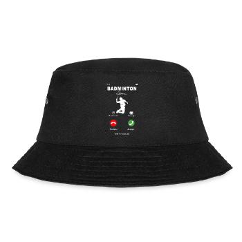 Badminton is calling. Badminton Badmintonspieler - Bucket Hat - Schwarz - Vorne - Lela (165cm)
