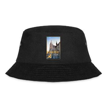 Budapest - Bucket Hat - Schwarz - Vorne - Lela (165cm)