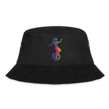 Unicycle Unicyclist Unicycling Unicycling - Bucket Hat - black - Front - Lela (165cm)