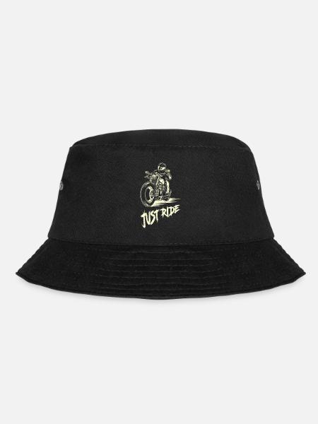 Biker Motorradfahrer Bike Motorrad Rocker Moped - Bucket Hat - Schwarz