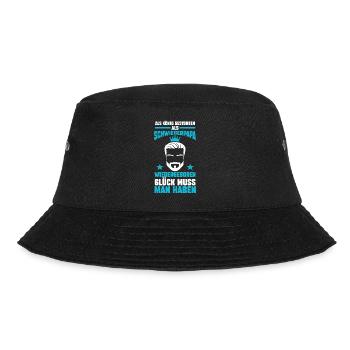 König Schwiegerpapa Schwiegervater - Bucket Hat - Schwarz - Vorne - Lela (165cm)
