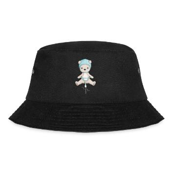 cute bear on the bike - Bucket Hat - black - Front - Lela (165cm)