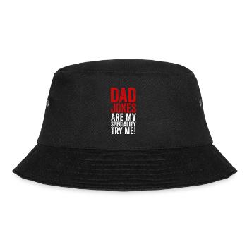 Les blagues de papa sont ma spécialité Drôle Citation de la fête des pères - Bob - noir - Devant - Lela (165cm)