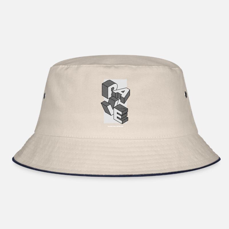RAVE - Techno will never die Bucket Hat