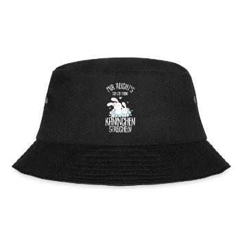 Mir reichts ich geh meine Kaninchen streicheln süß - Bucket Hat - Schwarz - Vorne - Lela (165cm)