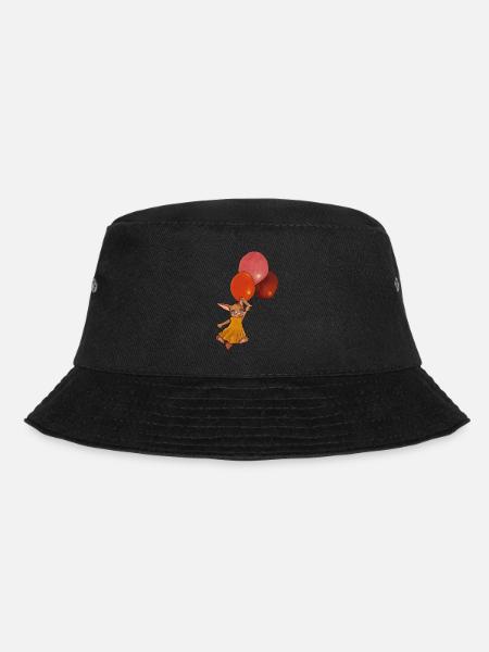 Lapin avec ballons - Bob - noir