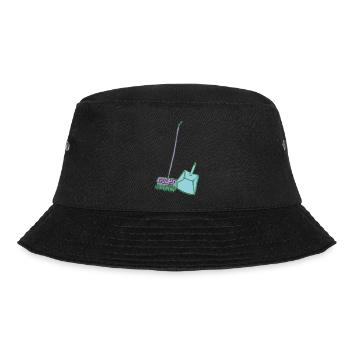 haushalt besen und schaufel - Bucket Hat - Schwarz - Vorne - Lela (165cm)