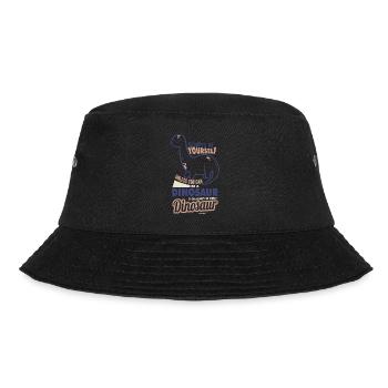 Always Be Yourself Dinosaur - Bucket Hat - black - Front - Lela (165cm)