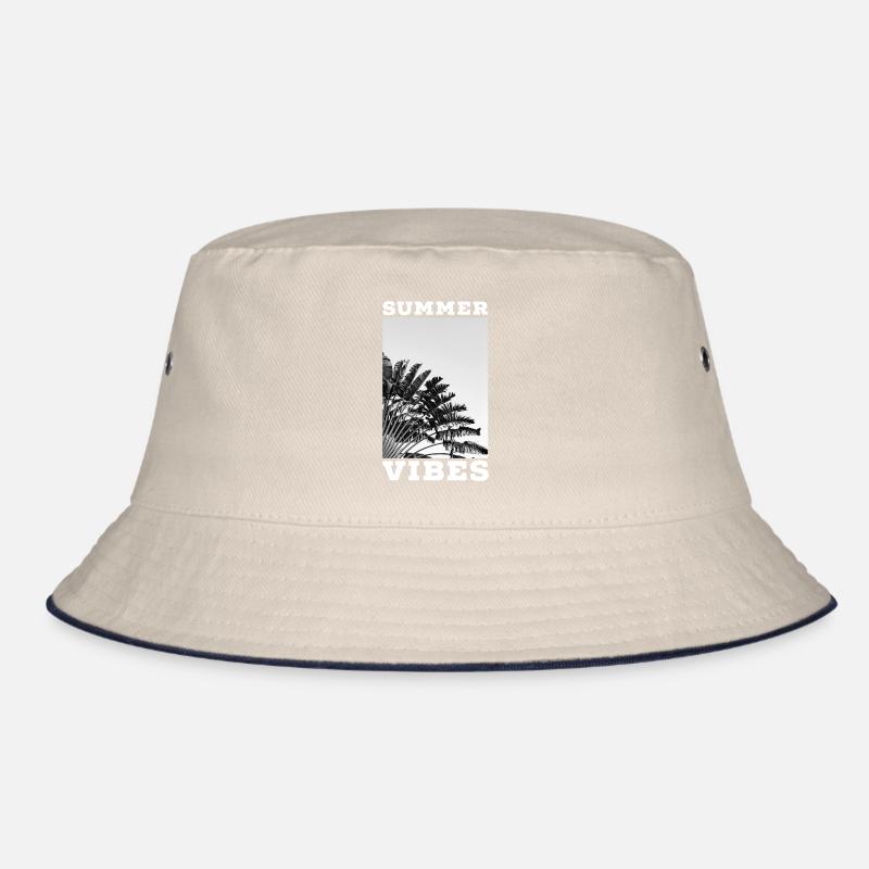 SUMMER VIBES 5 - Palm Tree - Sommer Sonne Bucket Hat
