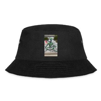 Alien Yogateacher - Bucket Hat - black - Front - Lela (165cm)