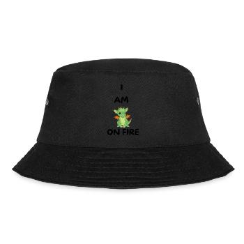 I'M ON FIRE -kawaii and migon - funny gift - Bucket Hat - black - Front - Lela (165cm)