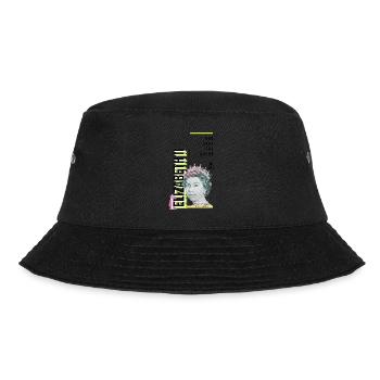 RIP Königin Elizabeth II., God Save the Queen, - Bucket Hat - Schwarz - Vorne - Lela (165cm)