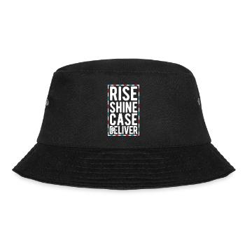 Briefträger Und Paket-Zusteller Für Postboten - Bucket Hat - Schwarz - Vorne - Lela (165cm)