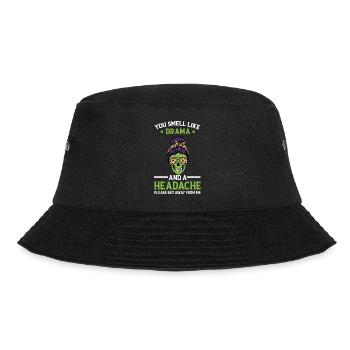 You smell of drama and headache funny zit - Bucket Hat - black - Front - Lela (165cm)