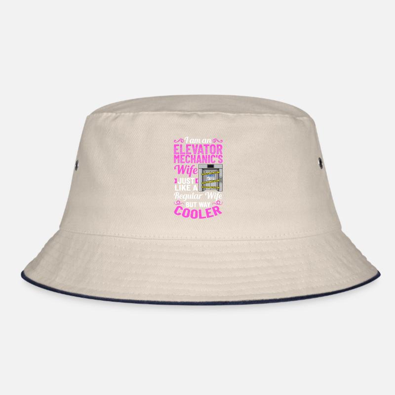 Elevator Elevator System Technician Woman Elevator Elevator Bucket Hat