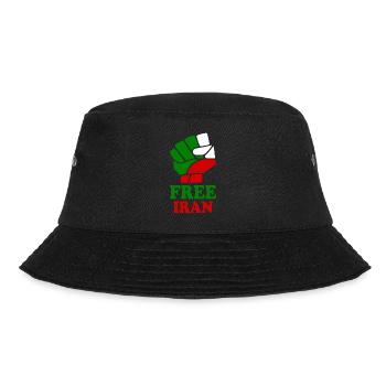 Free iran - Bucket Hat - Schwarz - Vorne - Lela (165cm)