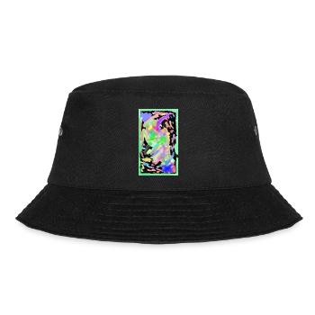 A chaotic mess in neon - Bucket Hat - black - Front - Lela (165cm)