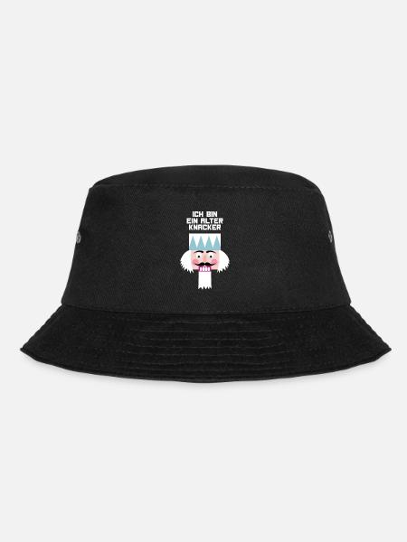 Nussknacker alter Knacker Opa Weihnachten Quote - Bucket Hat - Schwarz