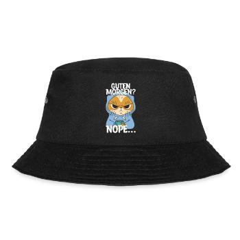 Guten Morgen Kaffee Montag Geschenk - Bucket Hat - Schwarz - Vorne - Lela (165cm)